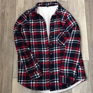 Ambiance Flannel Navy Red M